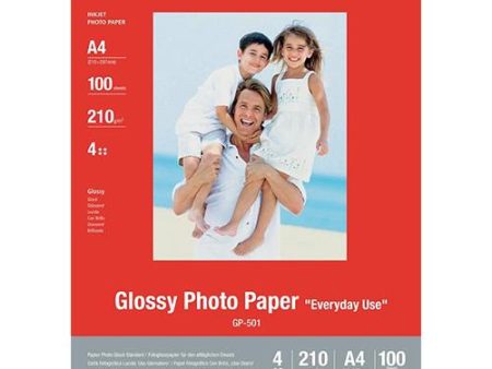 Canon Papel Foto Glossy A4 210g m² 100F (GP-501) Supply