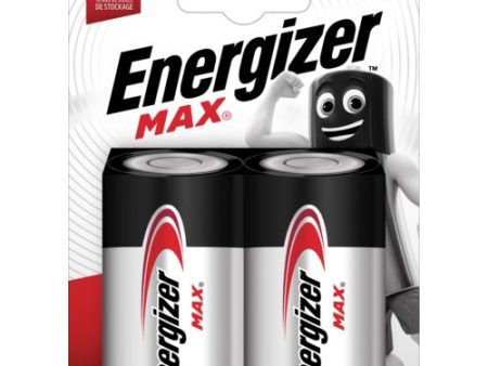 Pilhas Energizer D LR20 Max - Blister de Cartão 2 Unidades on Sale