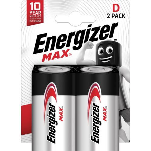 Pilhas Energizer D LR20 Max - Blister de Cartão 2 Unidades on Sale