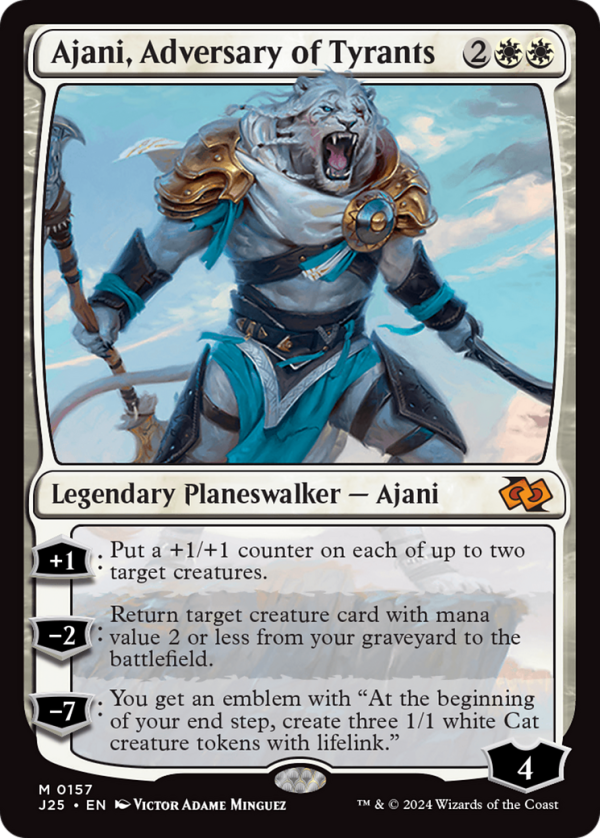 Ajani, Adversary of Tyrants [Foundations Jumpstart] Online Hot Sale