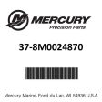 Mercury - Decal - 37-8M0024870 Supply