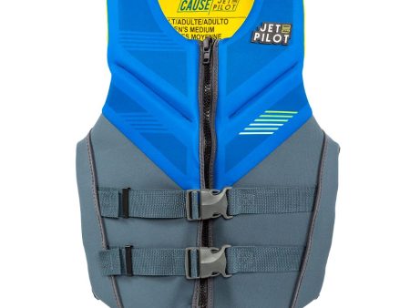 Yamaha Adult JetPilot Cause Neoprene 2-Buckle PFD-M-Blue Gray Hot on Sale