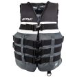 Yamaha Men s JetPilot S1 20215 Nylon 4-Buckle PFD -Black Gray White-XS For Discount