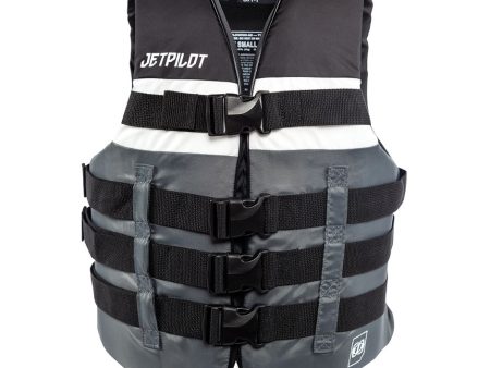 Yamaha Men s JetPilot S1 20215 Nylon 4-Buckle PFD -Black Gray White-XS For Discount