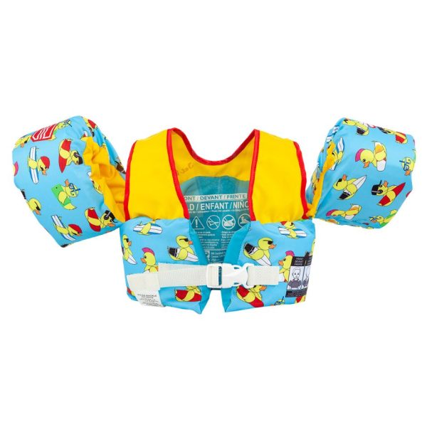 Yamaha Child JetPilot Lil Wing Man PFD-Blue Yellow Red-One Size For Sale