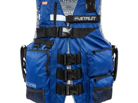 Yamaha Adult JetPilot Navigator Nylon 4-Buckle PFD-L - XL-Blue Black Fashion