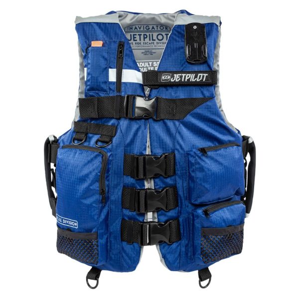 Yamaha Adult JetPilot Navigator Nylon 4-Buckle PFD-L - XL-Blue Black Fashion