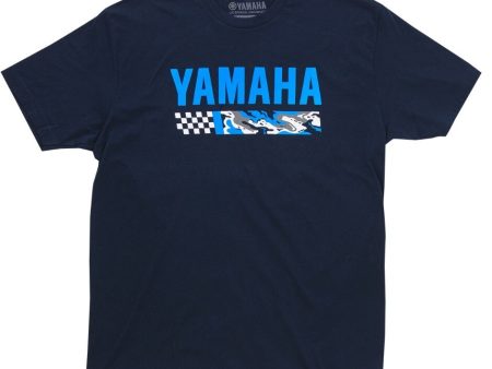 Yamaha Men s Racing Adrenaline Tee - Navy Blue - 2X on Sale