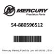 Mercury - Clamp - 54-880596512 Hot on Sale