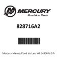 Mercury - Cap assy-cowl - 828716A2 Online