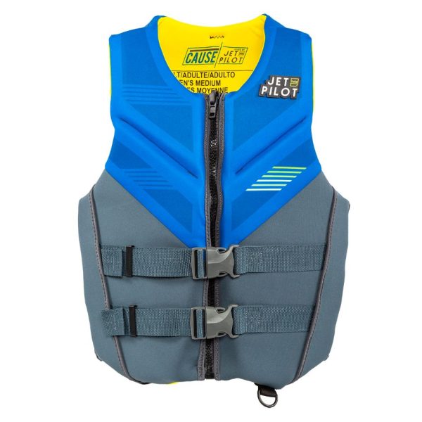 Yamaha Adult JetPilot Cause Neoprene 2-Buckle PFD-XS-Blue Gray Fashion