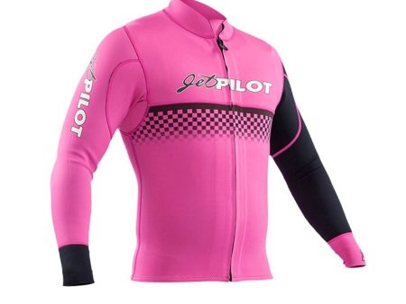 JetPilot Vintage Neoprene Wetsuit Jacket - Men s - Pink Black - L Cheap