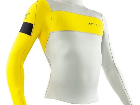 JetPilot F-86 Neoprene Ultimate Wetsuit Jacket - Men s - Gray Yellow Black - L Online