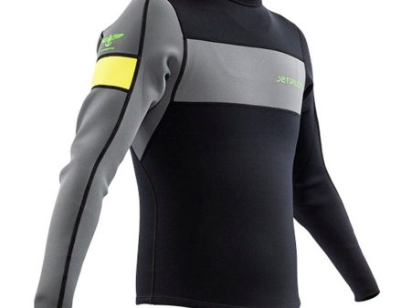 JetPilot F-86 Neoprene Ultimate Wetsuit Jacket - Men s - Black Gray - L Online Sale