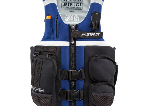 Yamaha JetPilot Helmsman Neoprene 2-Buckle PFD-S - M-Black Blue White Online Hot Sale