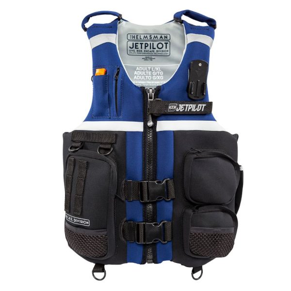 Yamaha JetPilot Helmsman Neoprene 2-Buckle PFD-S - M-Black Blue White Online Hot Sale