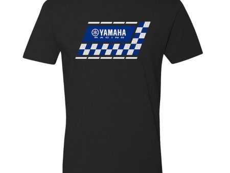 Yamaha Men s Racing Fast Lane Tee - Black Blue White - 2X Sale