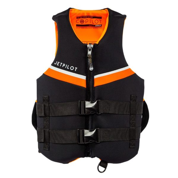 Yamaha Adult JetPilot L.R.E. Co-Pilot Neoprene 2-Buckle PFD-L - XL-Black Orange Supply