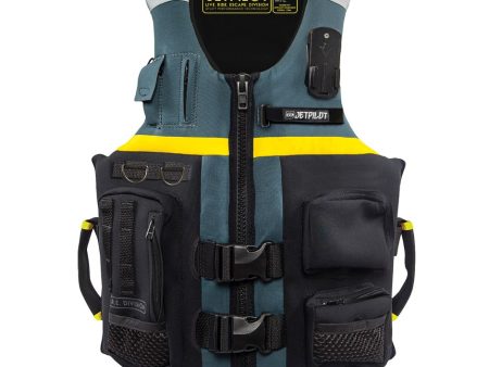 Yamaha Men s JetPilot Helmsman Neoprene 2-Buckle PFD-XS - S-Black Blue Cheap