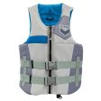 Yamaha Men s JetPilot Fleet Neoprene 2-Buckle PFD-XL - 2XL-Silver Blue Hot on Sale