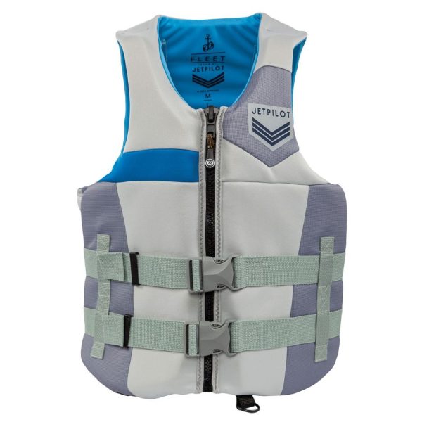 Yamaha Men s JetPilot Fleet Neoprene 2-Buckle PFD-XL - 2XL-Silver Blue Hot on Sale