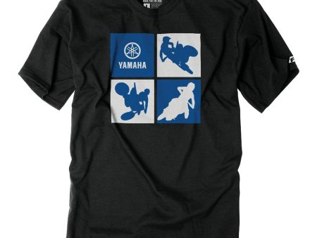 Yamaha Youth Silhouette Tee by Factory Effex - Small Hot on Sale