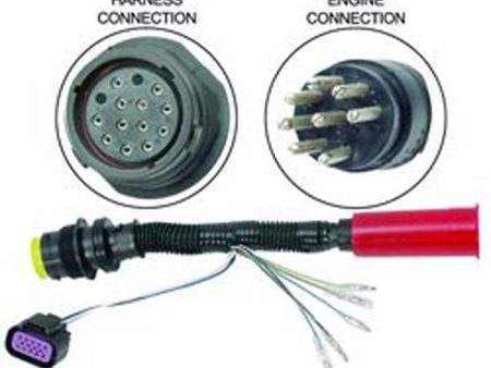 Mercury - Harness Adapter - Non DTS 14 Pin Female to 8 Pin Male - Fits Older Outboards SmartCraft Compatible Engines- 84-892092T01 Sale