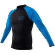 JetPilot Mr. Corpo Long-Sleeve Rashguard 16525 - Blue Black - S Fashion