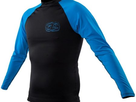 JetPilot Mr. Corpo Long-Sleeve Rashguard 16525 - Blue Black - S Fashion