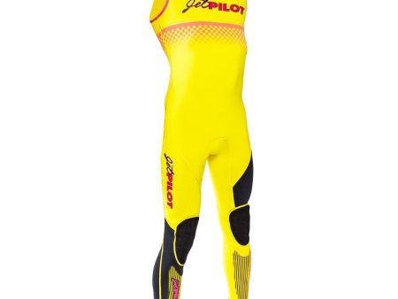 JetPilot Vintage Neoprene Wetsuit John - Men s - Yellow Black Pink - L For Sale