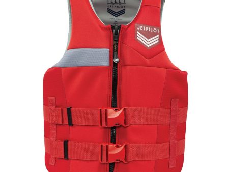 Yamaha Men s JetPilot Fleet Neoprene 2-Buckle PFD-XL - 2XL-Red Grey Supply