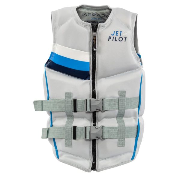 Yamaha Men s JetPilot Armada Neoprene 2-Buckle PFD-Gray Black White-S For Cheap