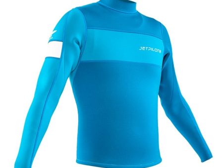 JetPilot F-86 Neoprene Ultimate Wetsuit Jacket - Men s - Aqua Black - XS For Sale