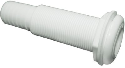 Cook Mfg - Straight Extra Long Thru-Hull Fitting For Hose, White - TH1202XLDP Sale