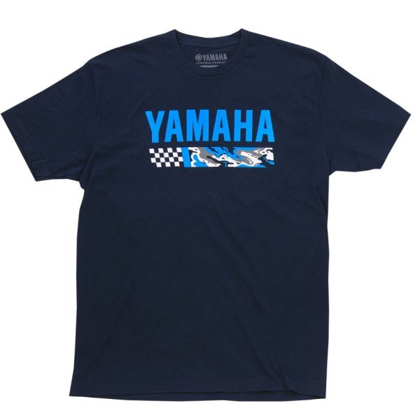 Yamaha Men s Racing Adrenaline Tee - Navy Blue - S For Sale