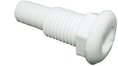 Cook Mfg - Straight Thru-Hull Fitting For Hose, White - TH1502DP For Discount