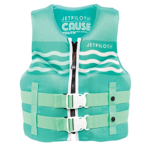 Yamaha Youth JetPilot Cause Neoprene PFD-One Size-Green Hot on Sale