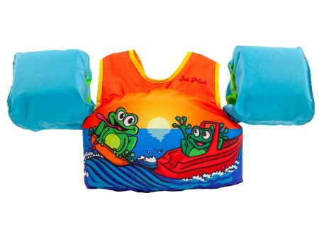 Yamaha Child JetPilot Lil Wing Man PFD-Orange Blue-One Size Online Hot Sale