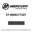 Mercury - GASKET - 27-8M0177107 Cheap