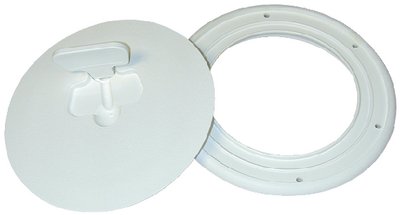 Cook Mfg - Quick Release Deck Plate 8  Diameter, Polar White - DPCAM82DP on Sale