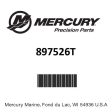 Mercury - Idle Air Control Valve - Fits MCM 100 Vazer - 897526T Sale