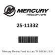 Mercury - Fill Cap O-Ring - 2.225 x .210 - 25-11332 Cheap