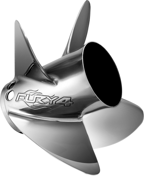 Mercury - Fury 4 Stainless Steel Propeller - 4-Blade - 90 CT - 400 HP - 14.15 Dia. - 24 Pitch - 48-8M0151279 Hot on Sale