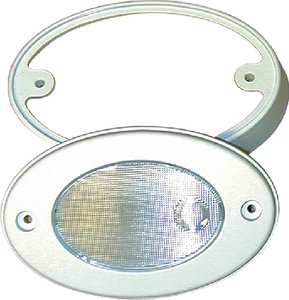 Cook Mfg - T-H LED Oval Light With Mounting Ring, White - LEDOCL2KDP Supply