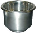 Cook Mfg - Stainless Steel Cup Holder 3-3 4  Diameter With 3 8  Drain - LCH1SSDP Online Sale