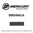 Mercury - Hydraulic Steering System & Tie Bar Kit - Cylinder - Hydraulic or Power Steering - Counter Rotation - Fits Verado 135 200, V6 1.5 Opti Max Hydraulic - 898349A14 Supply